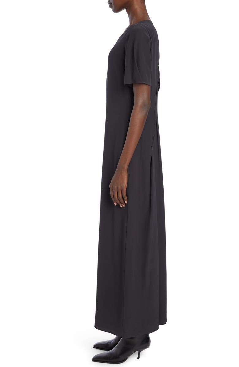 The Row Rue Asymmetric Back Silk Shift Dress, Alternate, color, 