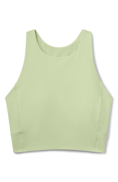 Rhone Revive Longline Bra In Lime Zest