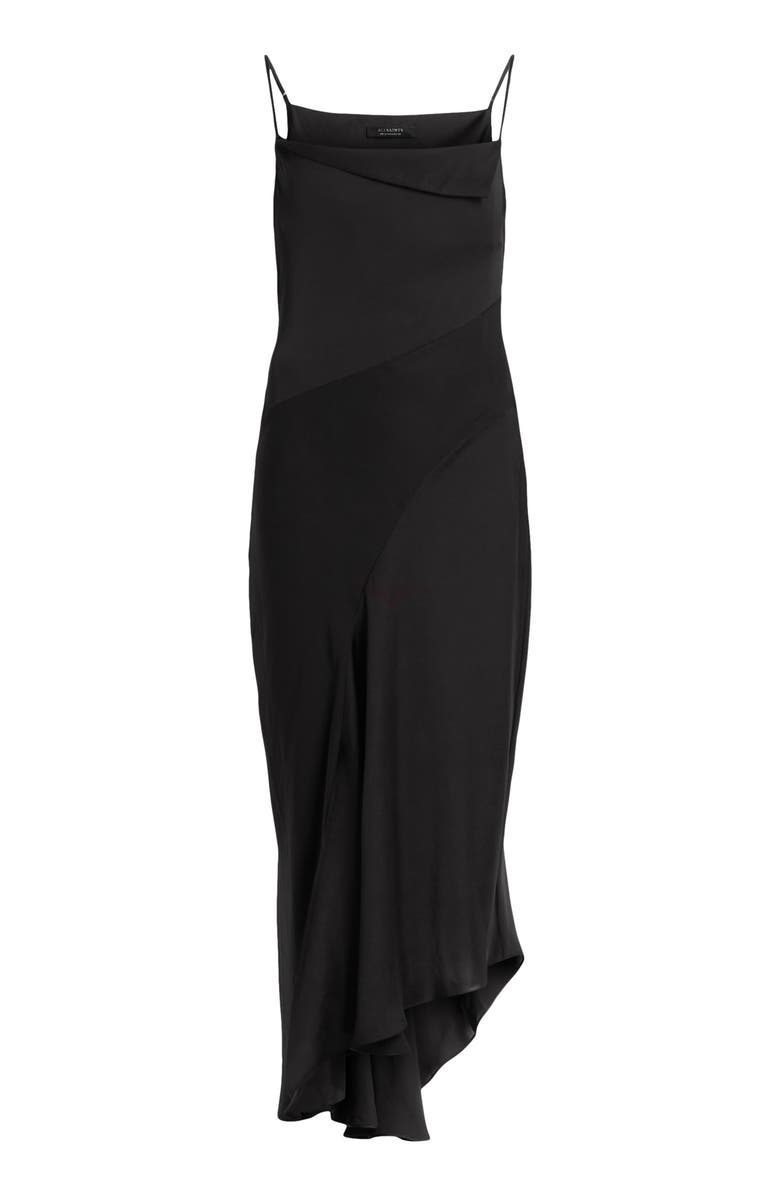 AllSaints Una Side Ruched Slipdress, Alternate, color,