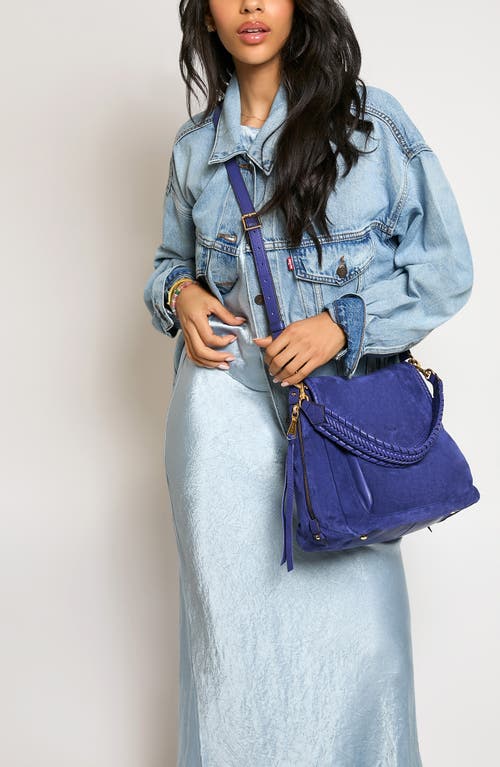 Aimee Kestenberg All For Love Convertible Leather Shoulder Bag In Blue