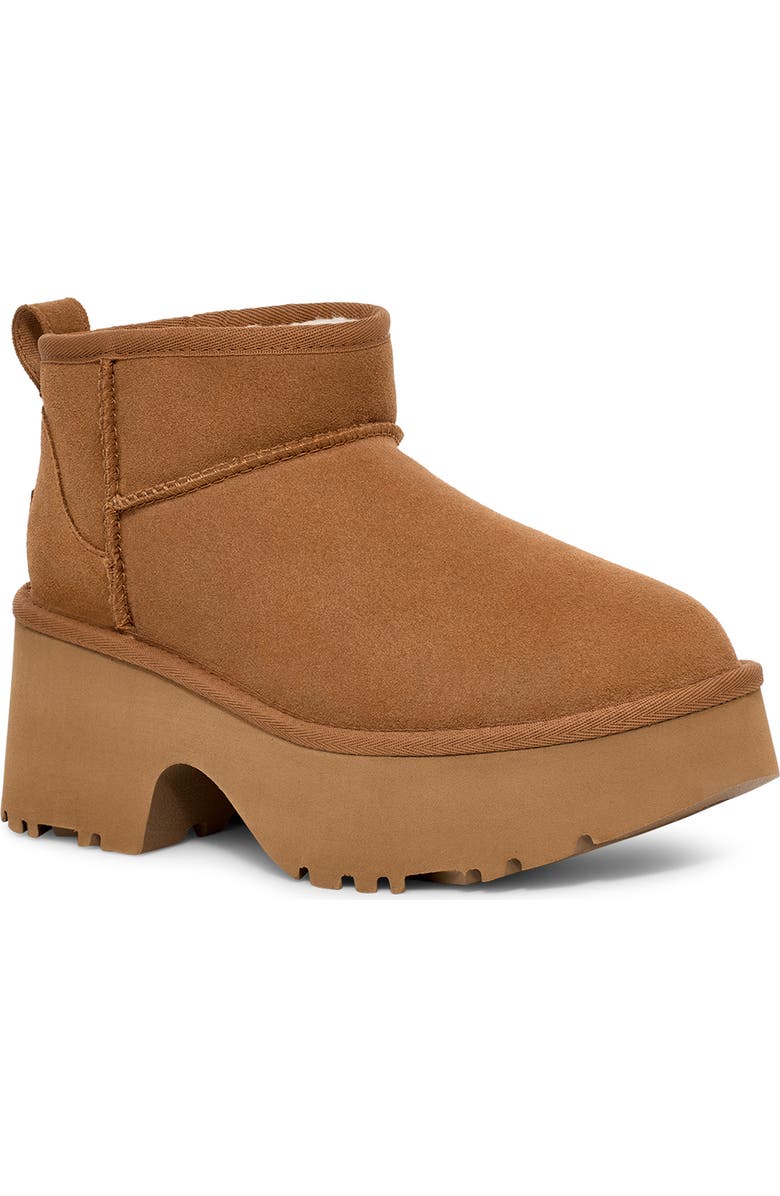 UGG<sup>®</sup> Classic Ultra Mini New Heights Platform Boot, Main, color, Che