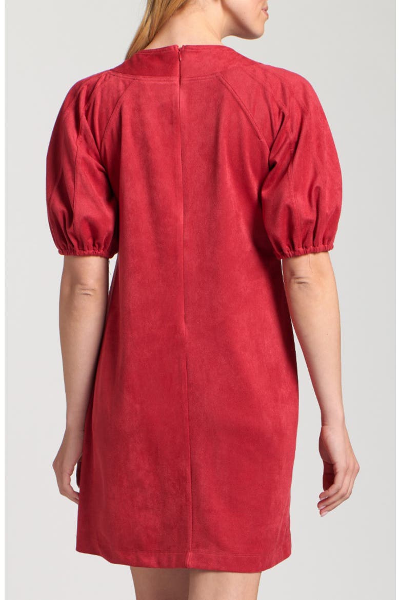 Puff Sleeve Minidress, Alternate, color, RED