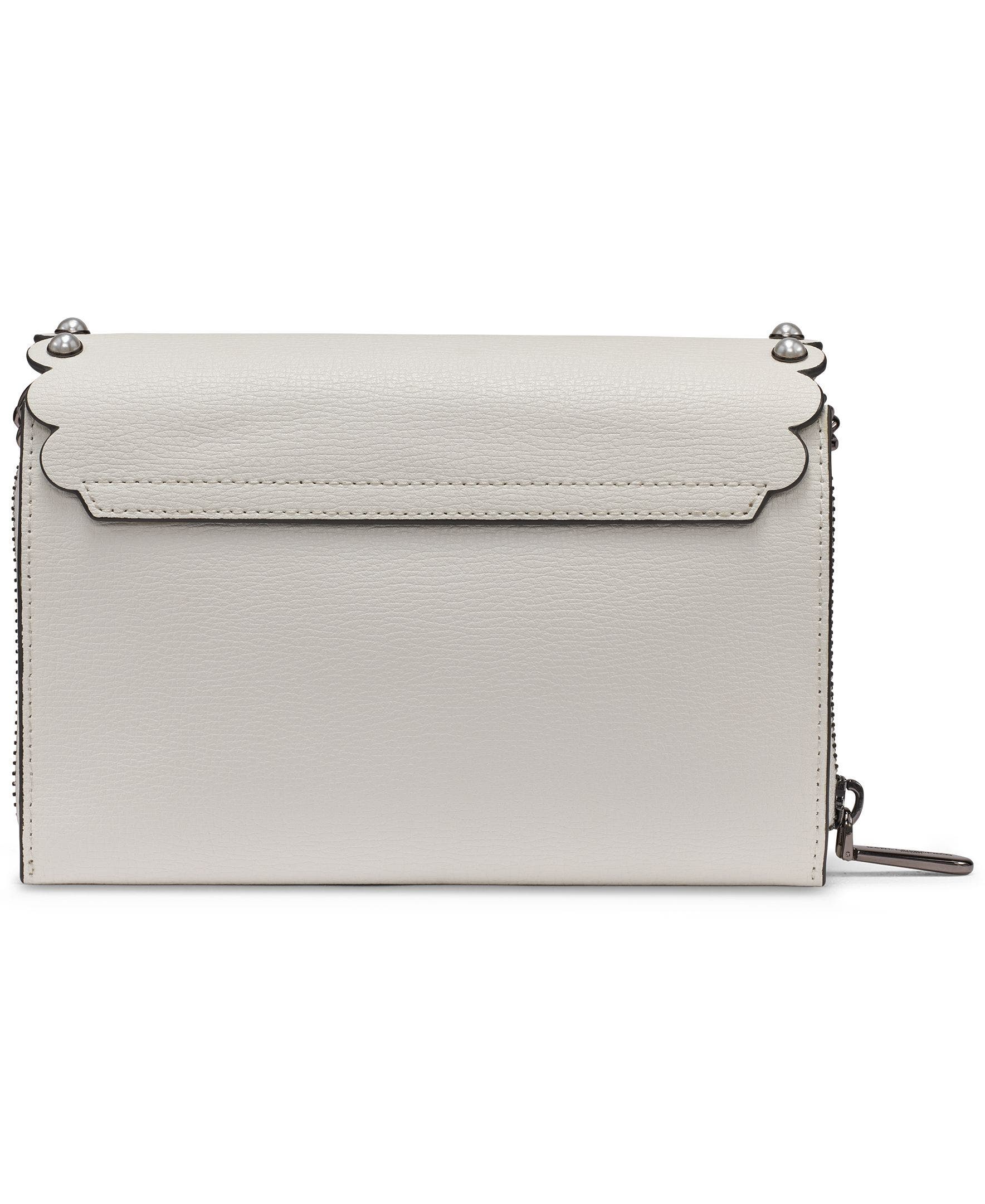 KARL LAGERFELD PARIS Lourdes Crossbody, Alternate, color, Winter White