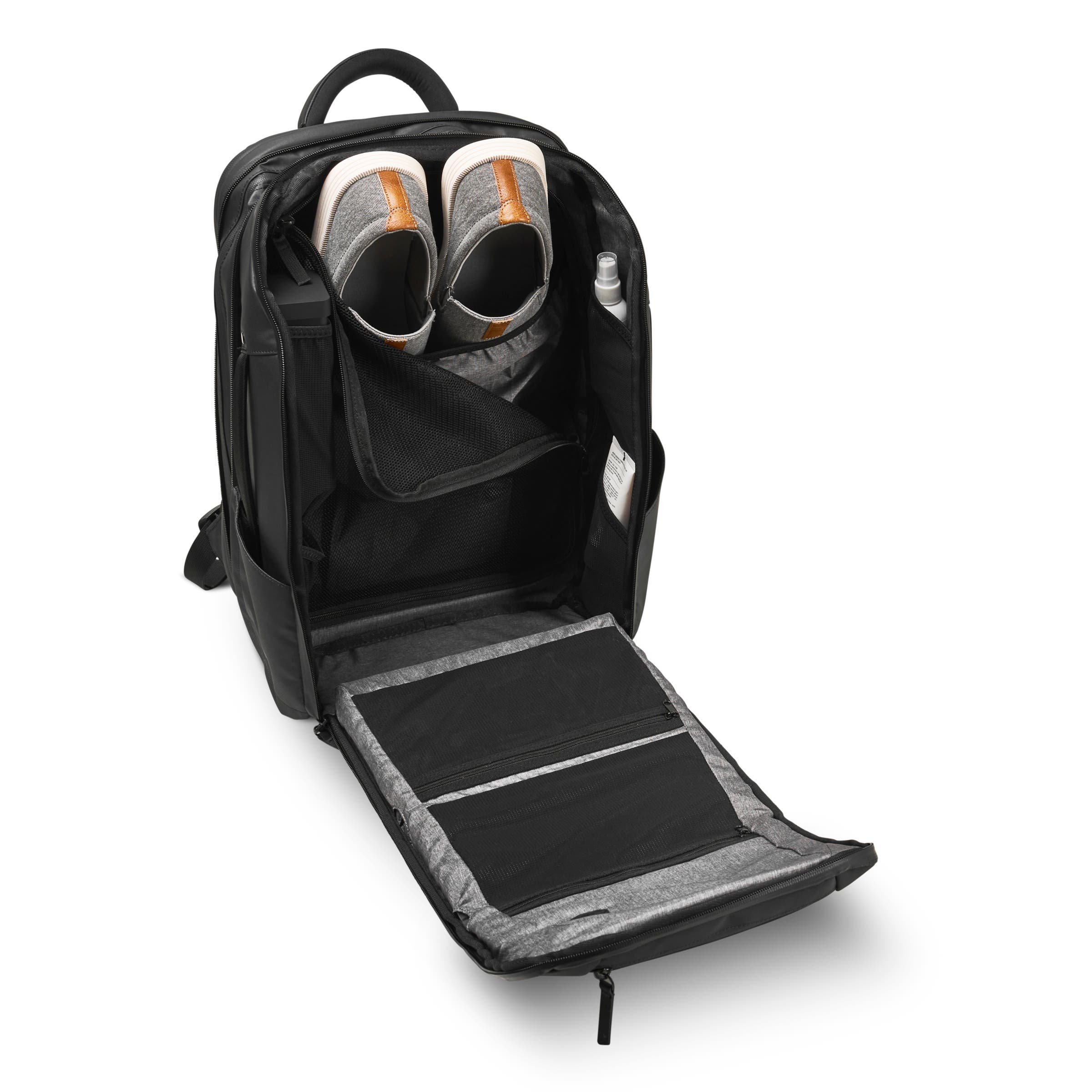 NOMATIC Water Resistant Minimalist Expandable Travel Backpack, Alternate, color, Black - 20L