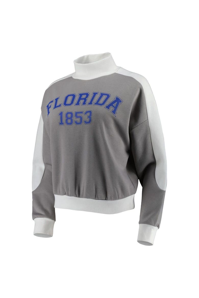 Women's Gameday Couture Gray Florida Gators Make it a Mock Sporty Pullover Sweatshirt, Alternate, color, Gray