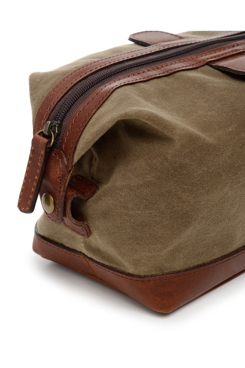 Ryder Waxed Canvas Dopp Kit, Alternate, color, Olive