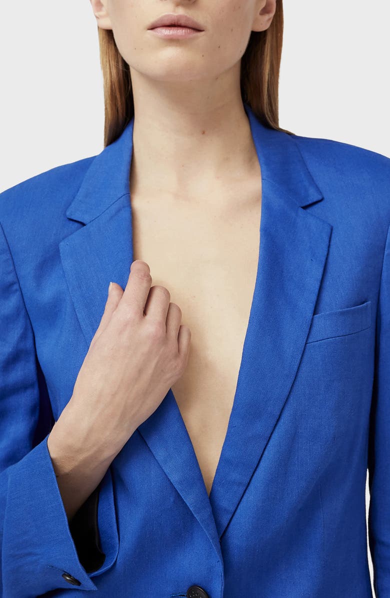 rag & bone Charles Linen Blend Blazer, Alternate, color, Brtblue