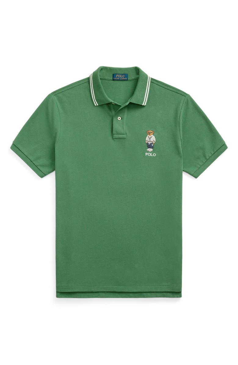 Polo Ralph Lauren Slim Fit Polo Beard Cotton Piqué Polo, Alternate, color, 