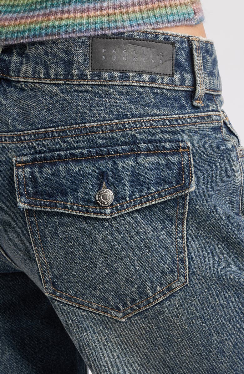 PacSun Zoe Girlfriend Jeans, Alternate, color, Dark Indigo