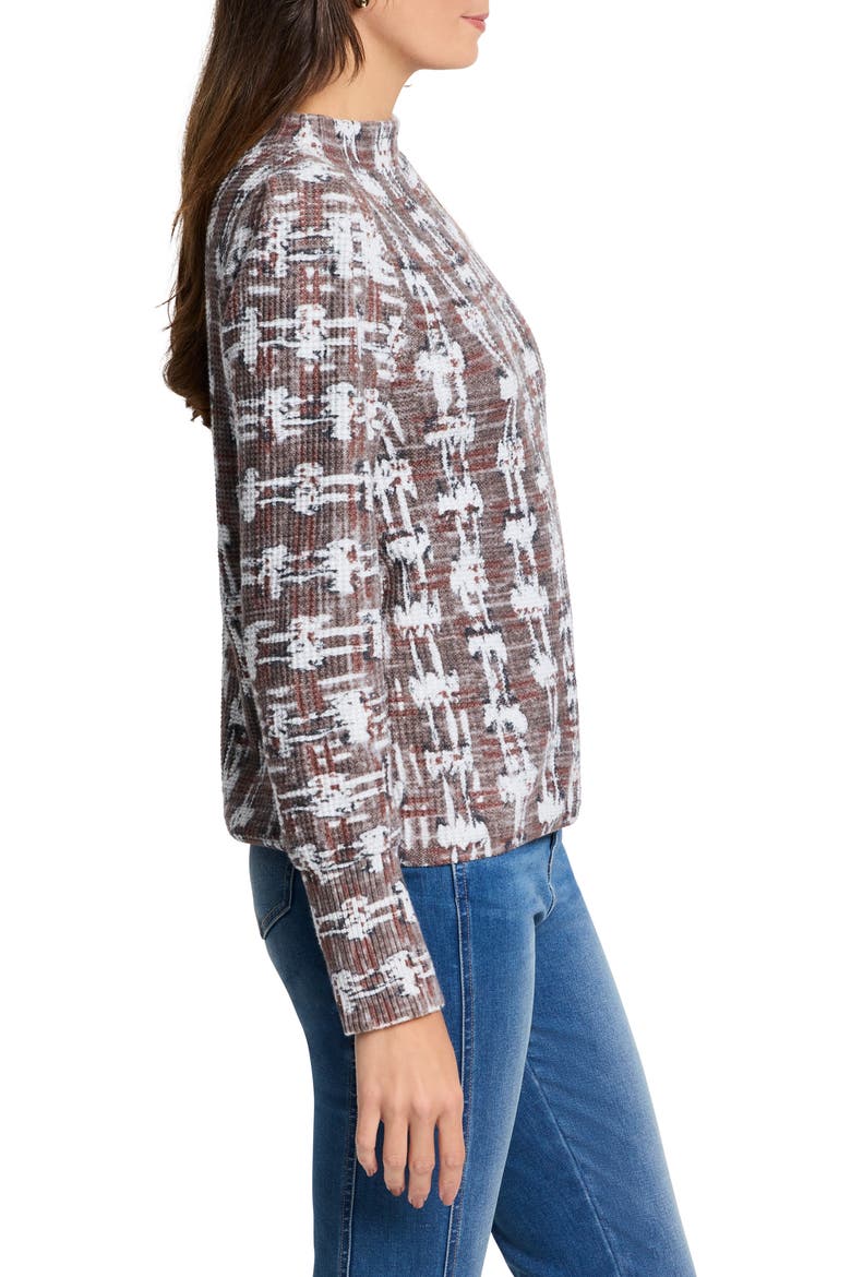 Waffle Stitch Sweater, Alternate, color, GREY MULTI