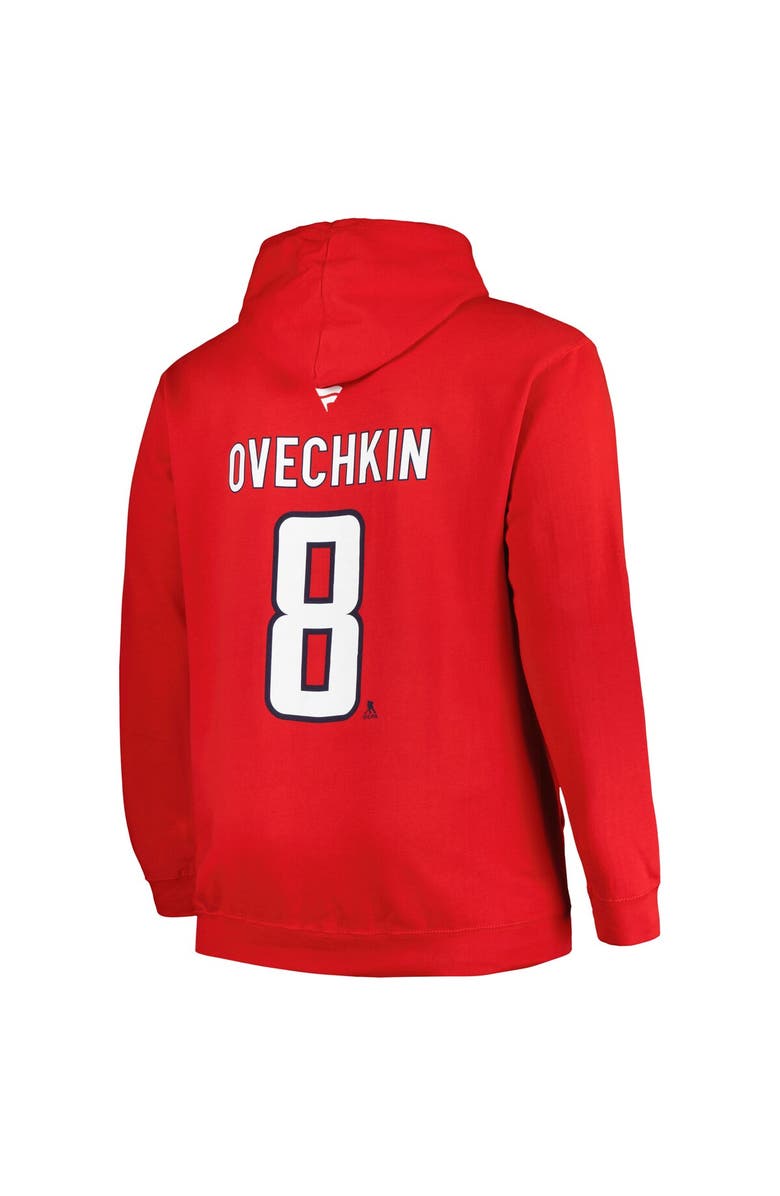 PROFILE Men's Profile Alexander Ovechkin Red Washington Capitals Big & Tall Name & Number Pullover Hoodie, Alternate, color, Red