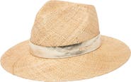 San Diego Hat x Trina Turk Straw Fedora