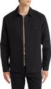 Vince Relaxed Fit Double Face Cotton Blend Shirt Jacket