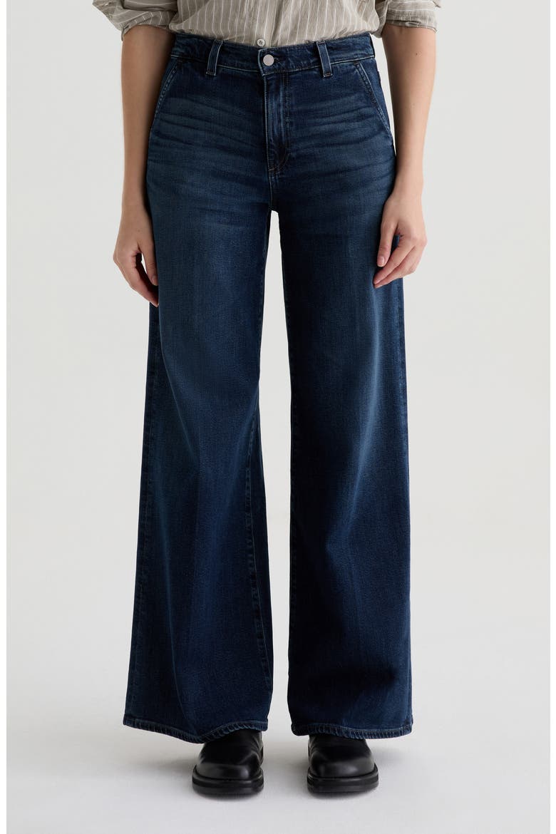 Stella Mid Rise Wide Leg Palazzo Jeans, Main, color, POISE