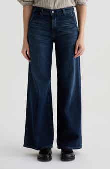 AG Stella Mid Rise Wide Leg Palazzo Jeans