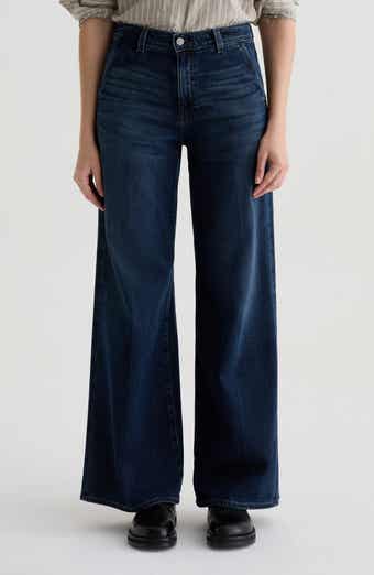 AG Stella Mid Rise Wide Leg Palazzo Jeans