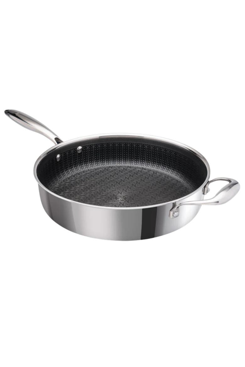 Tri-Clad SS Hybrid 4 Quart Saute Pan + Lid, Alternate, color, Black/SS
