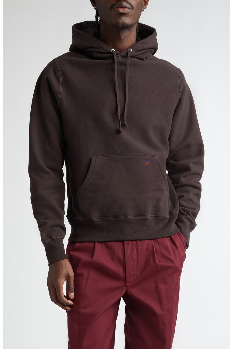 Classic Cotton Hoodie, Main, color, DARK BROWN