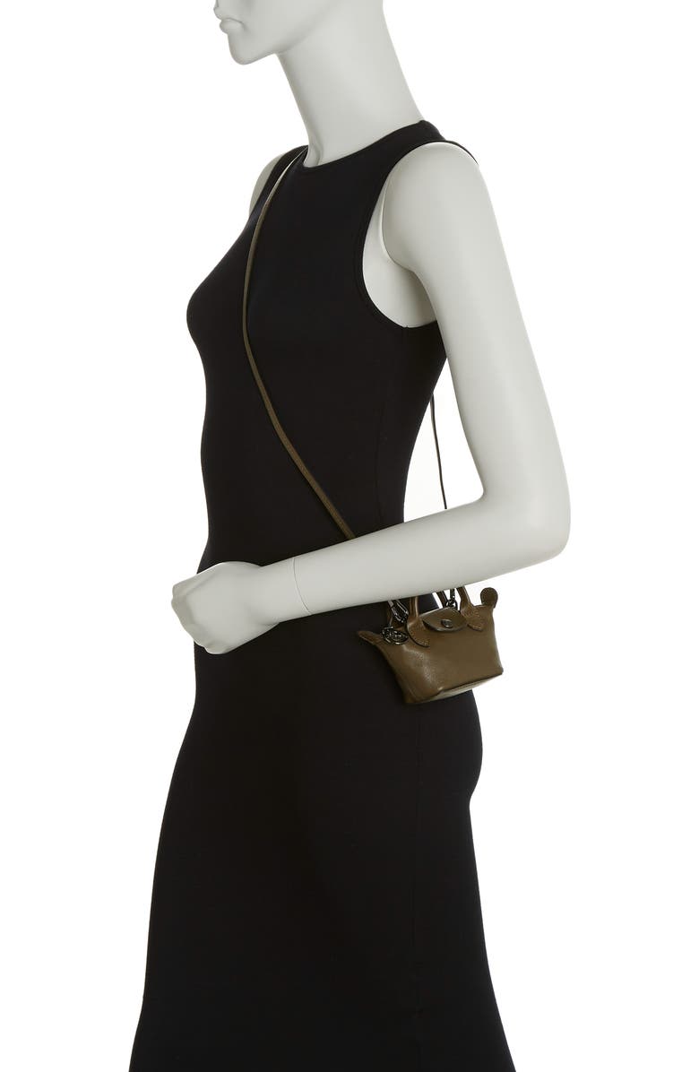 Longchamp Nano Leather Crossbody Bag, Alternate, color,