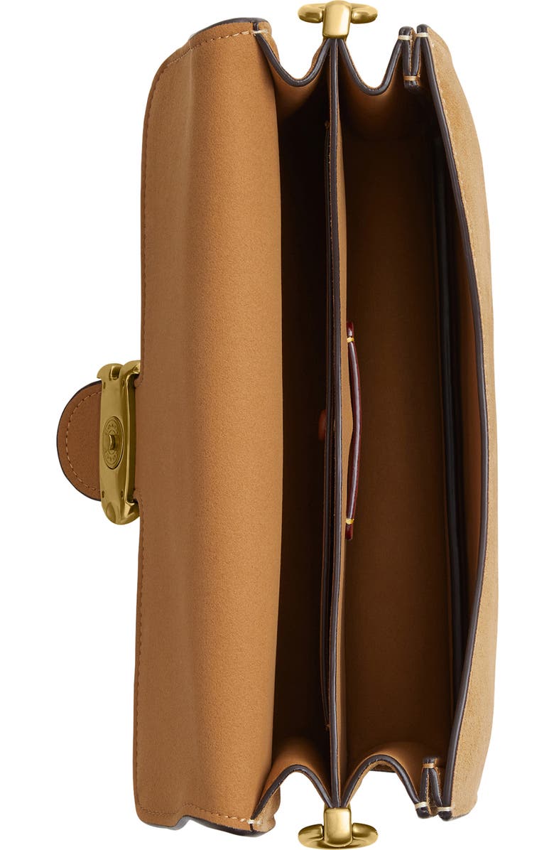 COACH Chain Tabby Suede Shoulder Bag, Alternate, color,