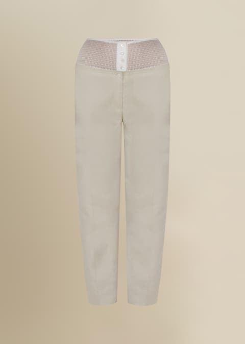 Linen Laissez High-Waisted Stretch Pants