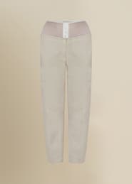 Contessa Mills Linen Laissez High-Waisted Stretch Pants