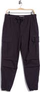 DENIM AND FLOWER Navy Cargo Joggers with Zipper Details