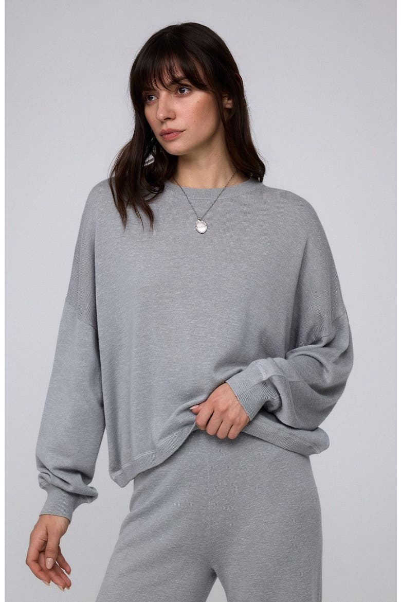Nilo Knitted Crewneck, Alternate, color, gray