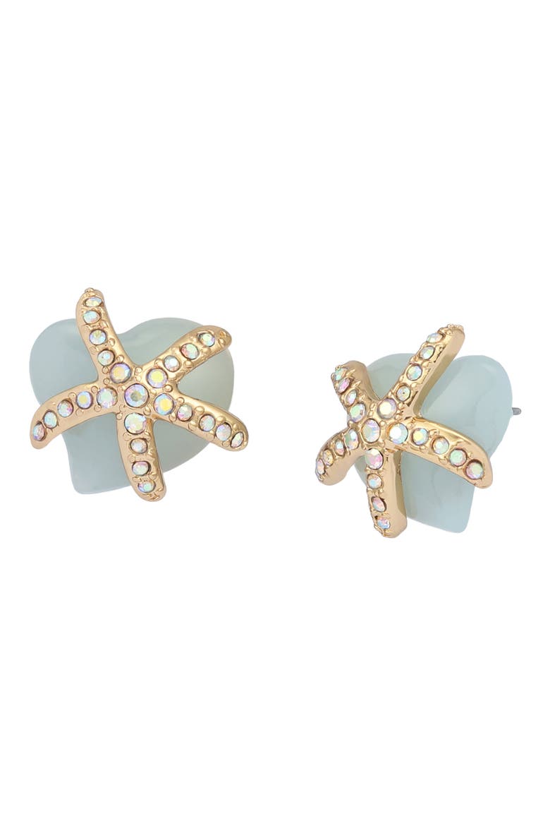 Sea Star Stud Earrings, Main, color, BLUE