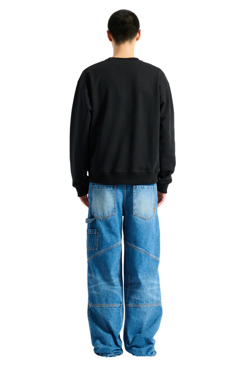 Embroidered Balmain Vintage sweatshirt, Alternate, color, black