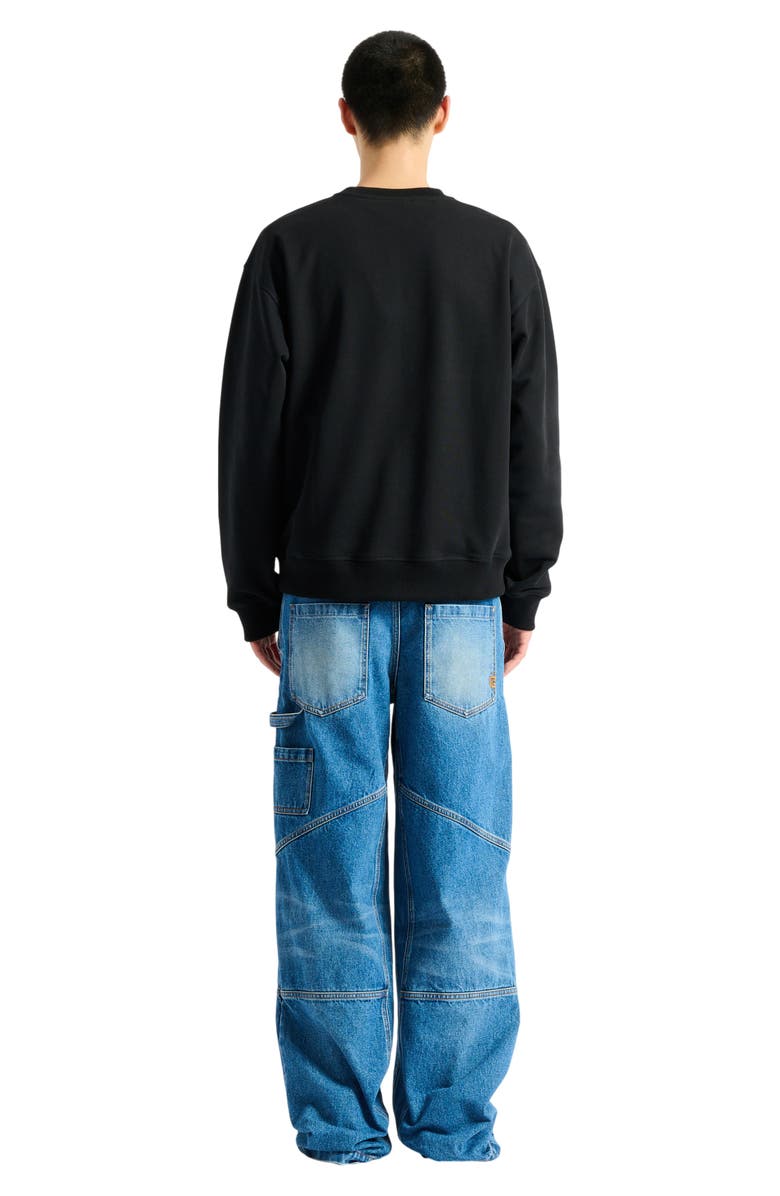Balmain Embroidered Balmain Vintage sweatshirt, Alternate, color, Black