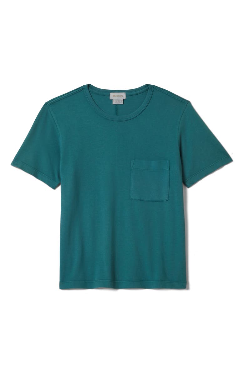 Brixton Carefree Organic Cotton T-Shirt, Alternate, color, Washed Mediterranean Teal