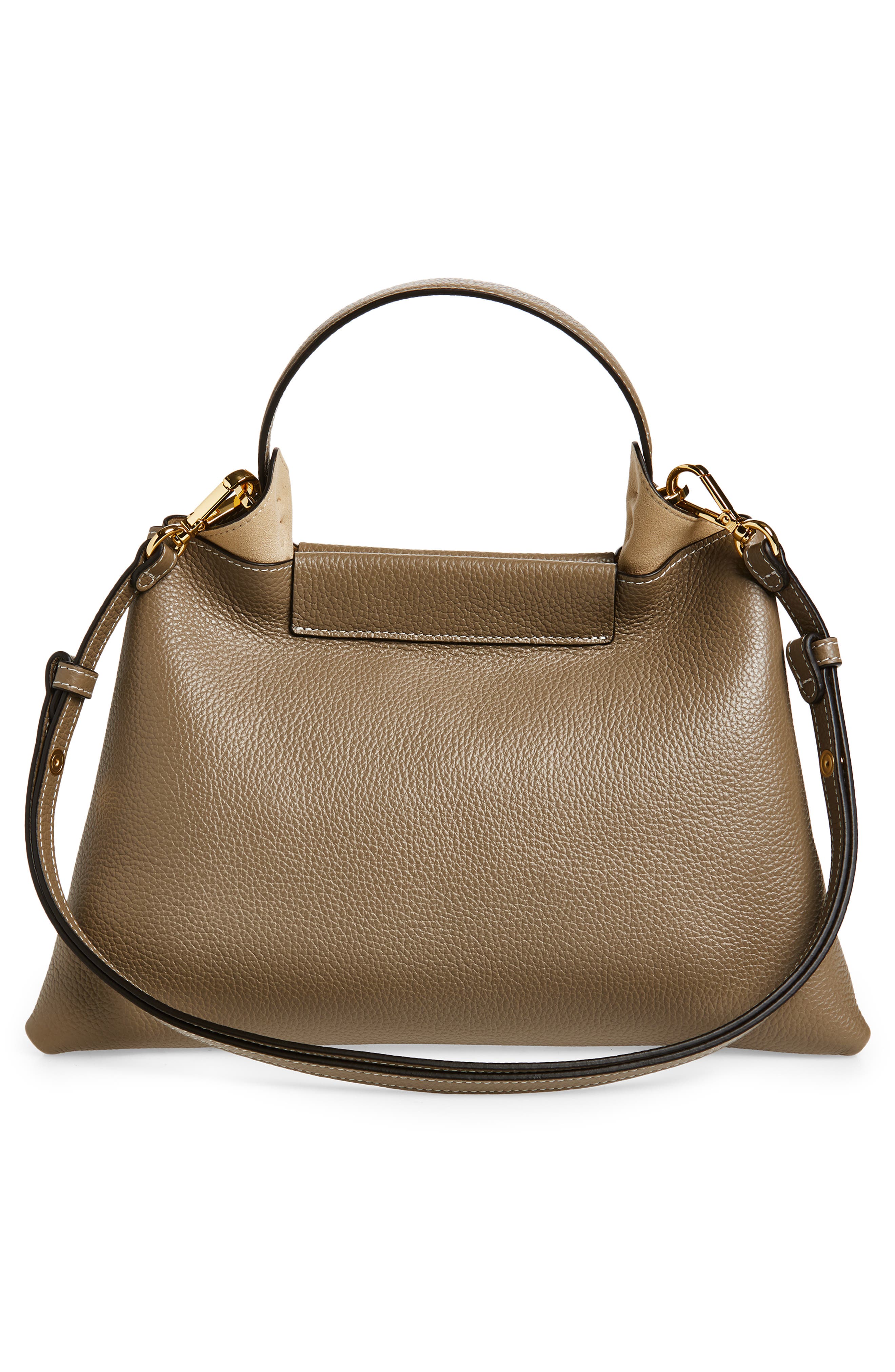 Ree Projects Elieze Medium Leather Handbag, Alternate, color, Dark Taupe Grey