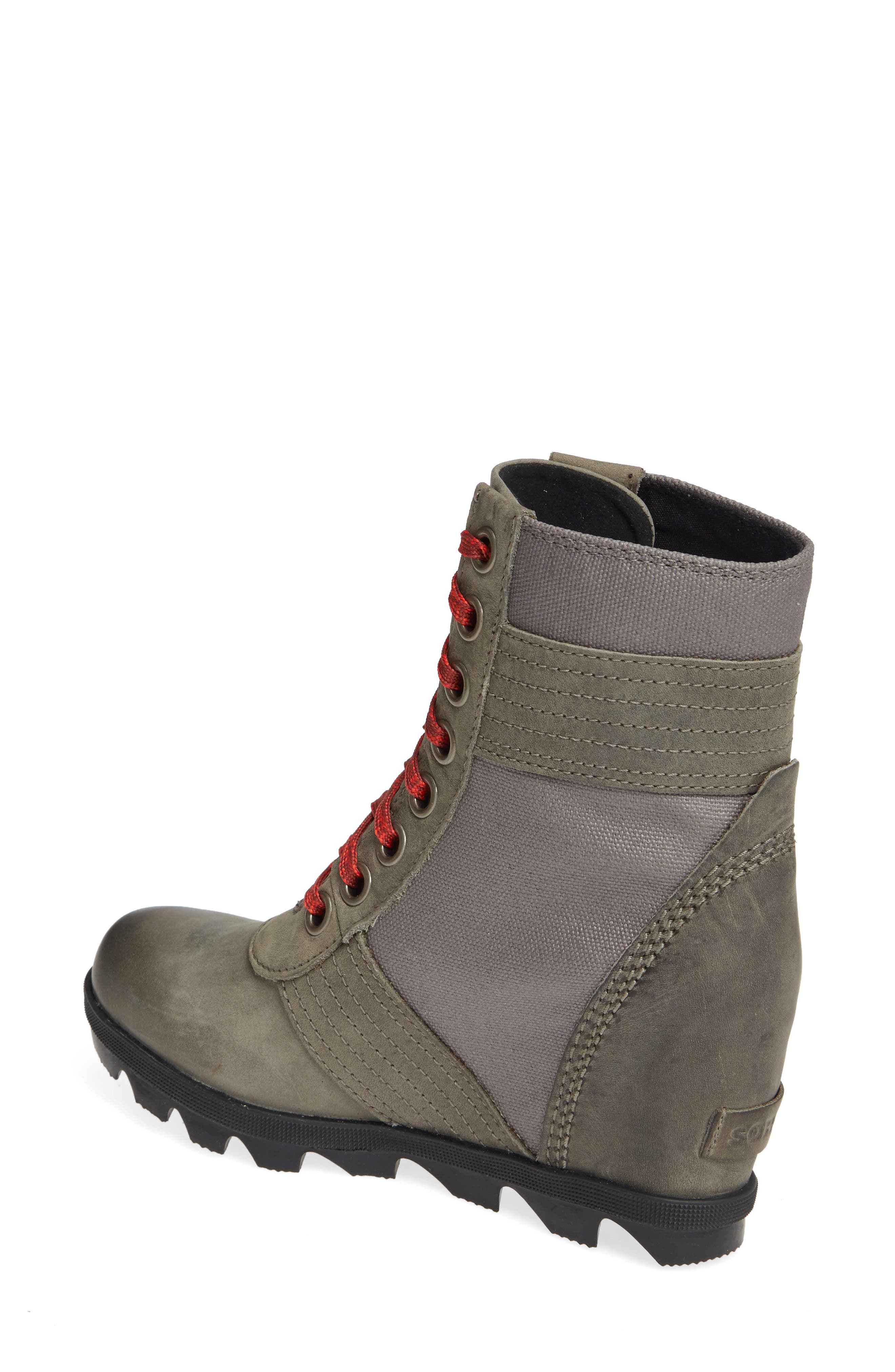 Lexie Wedge Boot, Alternate, color, QUARRY LEATHER