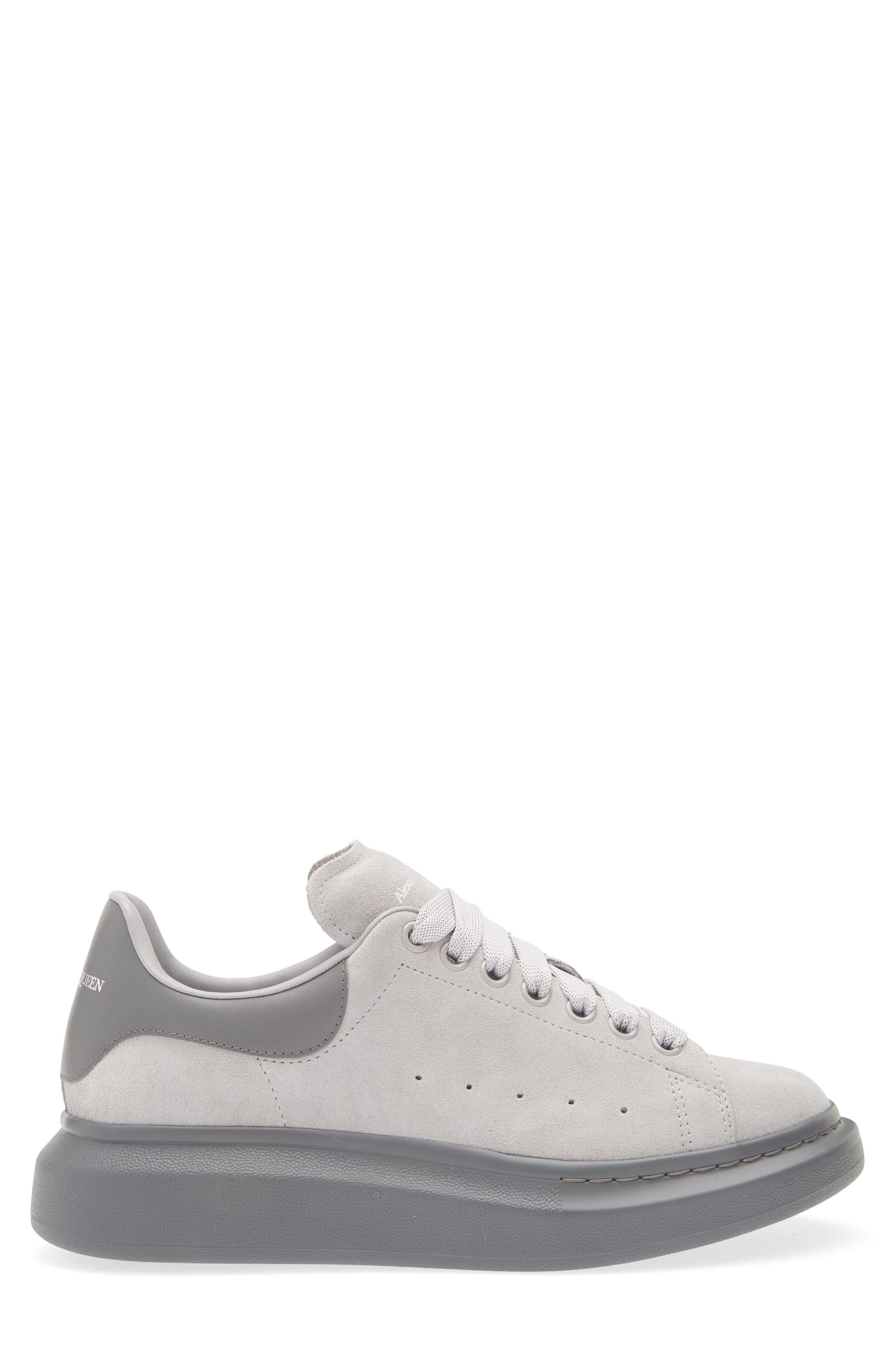 McQueen Oversize Sneaker, Alternate, color, Zinc
