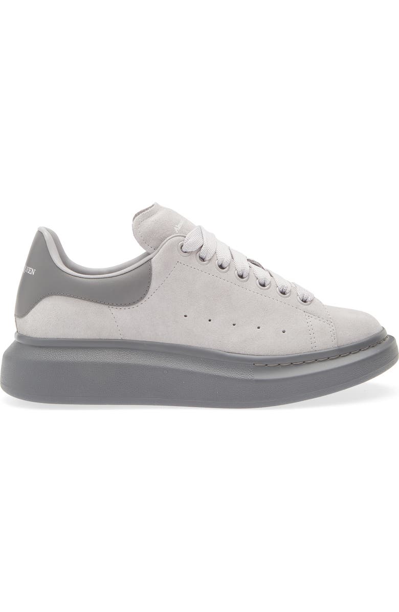 McQueen Oversize Sneaker, Alternate, color, Zinc