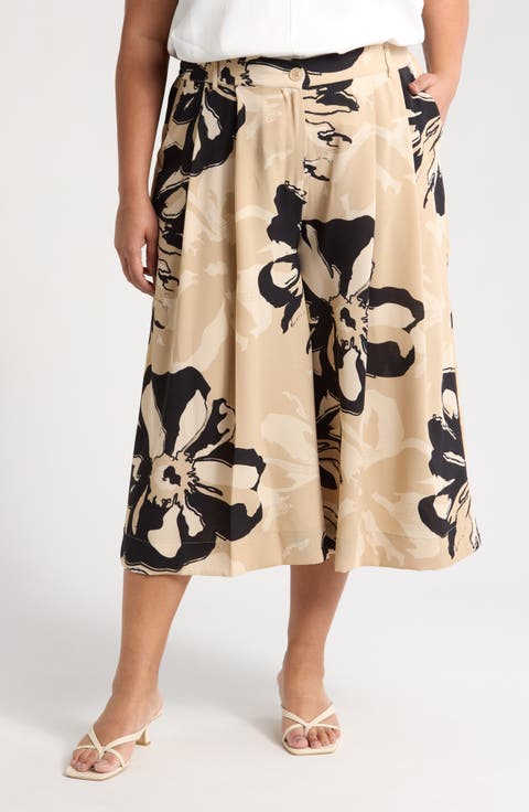 Pleat Wide Leg Pants
