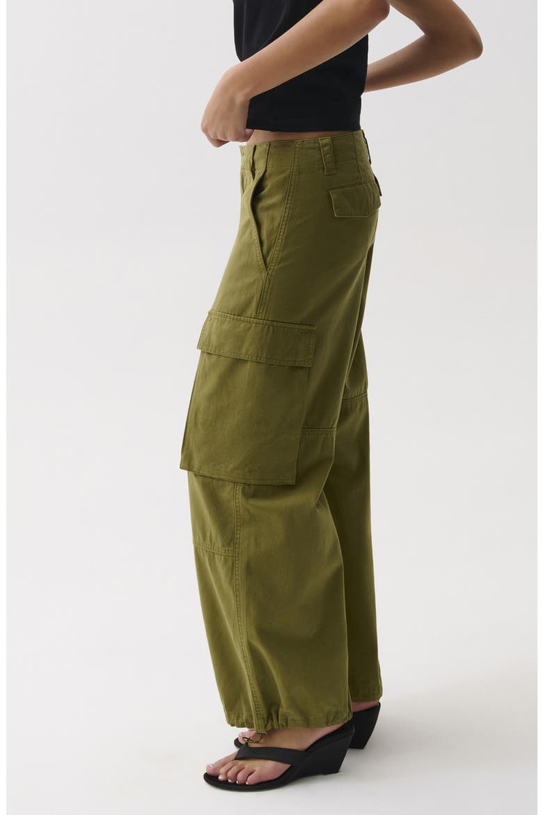 Petra Wide Leg Cargo Pants, Alternate, color, DEEP MOSS