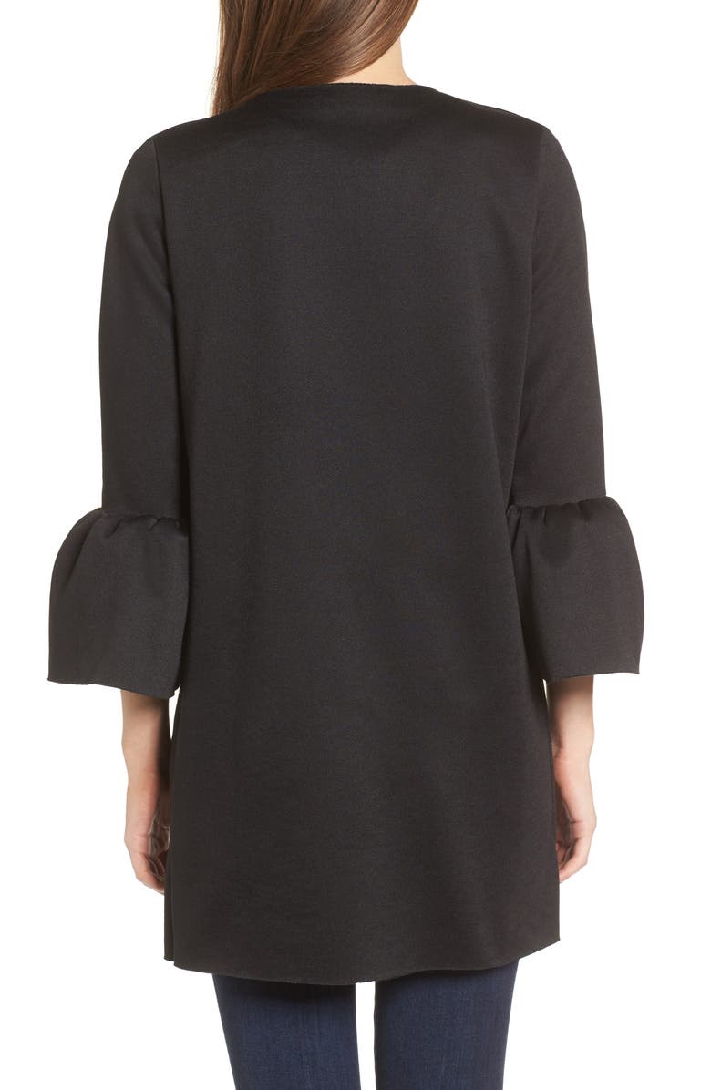 Cotton Emporium Ruffle Sleeve Cardigan, Alternate, color, 