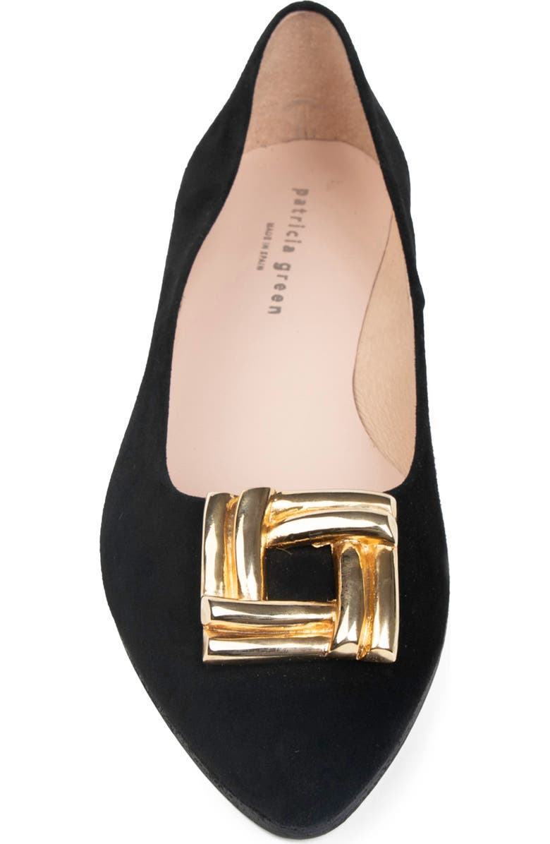 patricia green Bella Flat, Alternate, color, Black Suede