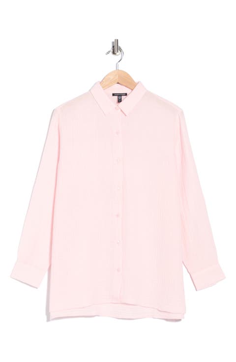 Classic Collar Button-Up Shirt
