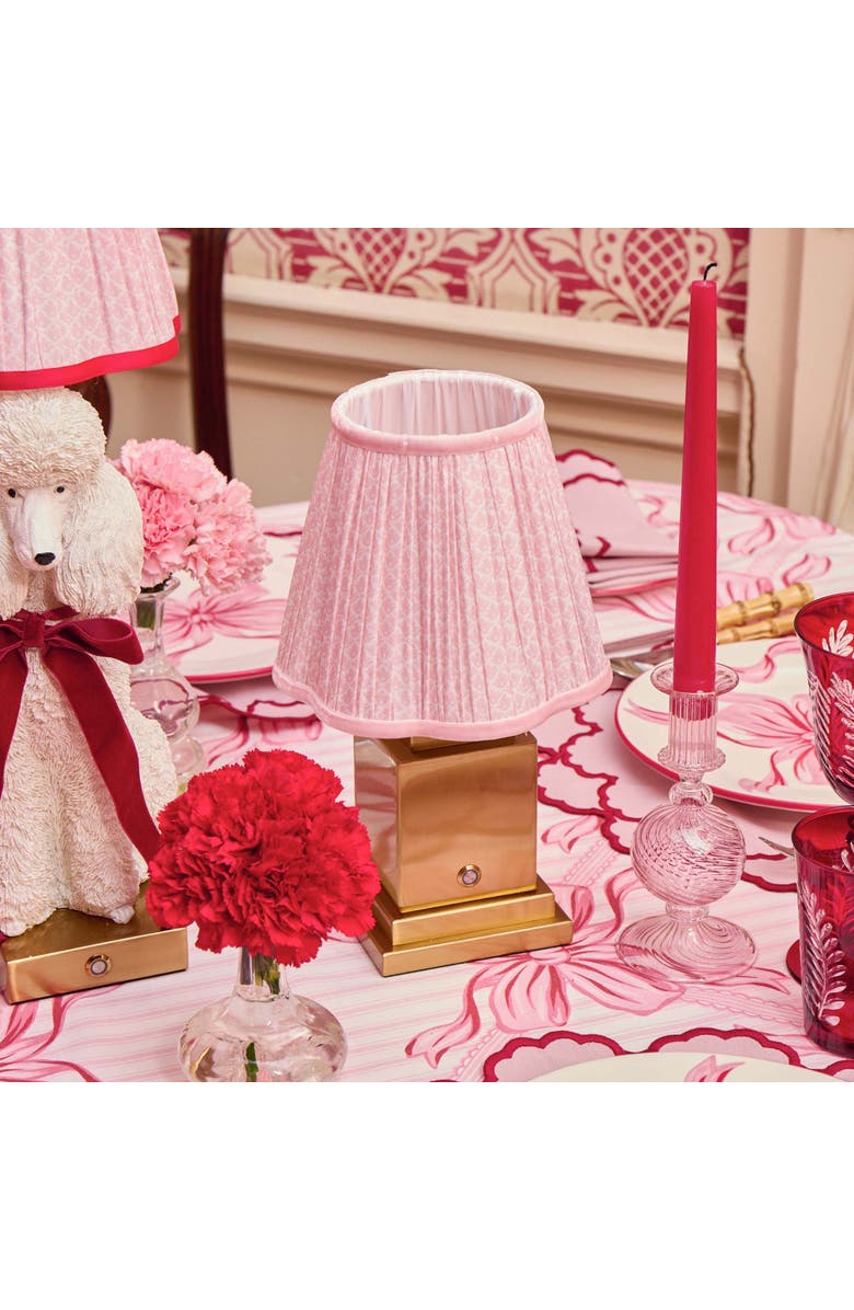 Mrs. Alice Lotus Lampshade, Alternate, color, Pink