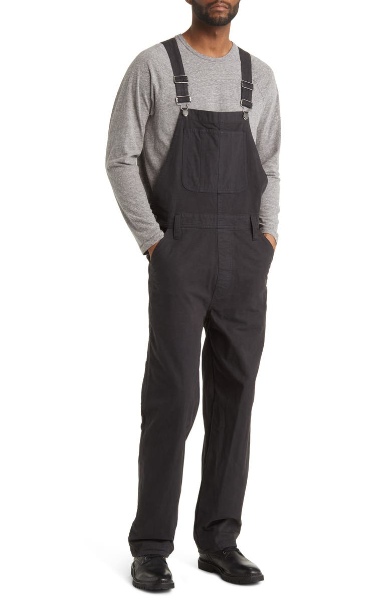 Madewell Garment Dyed Denim Carpenter Overalls, Main, color,