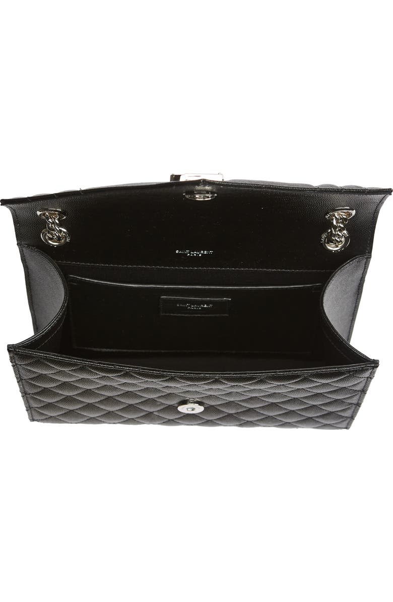 Saint Laurent Medium Monogram Matelassé Leather Shoulder Bag, Alternate, color,