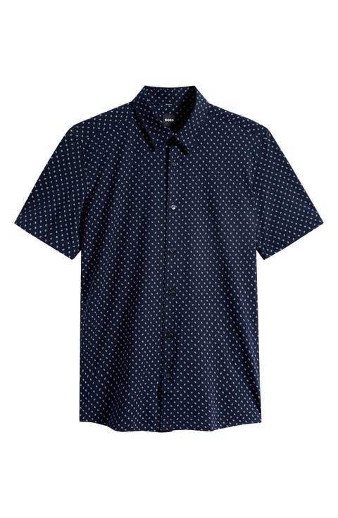 Roan Slim Fit Short Sleeve Button-Up Shirt