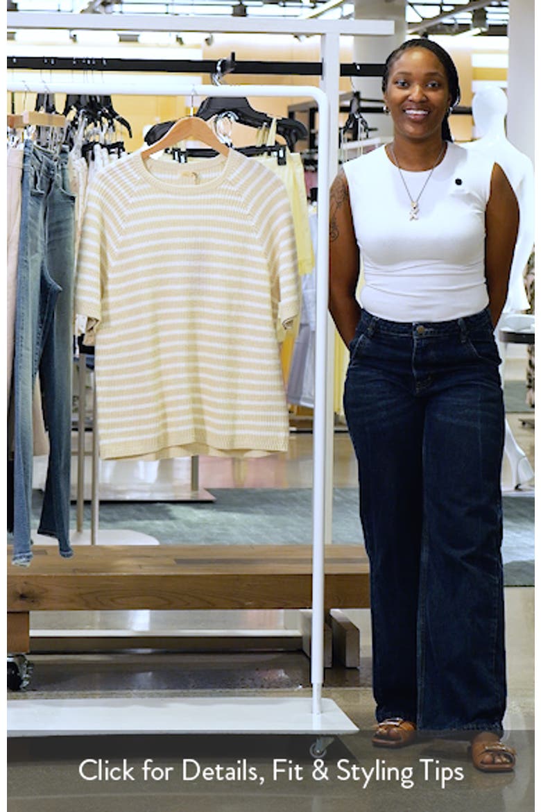 Miramar Stripe Linen & Organic Cotton Blend Sweater video