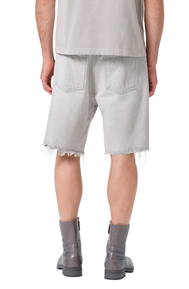 AGOLDE Anson Raw Hem Denim Shorts, Alternate, color, Coin