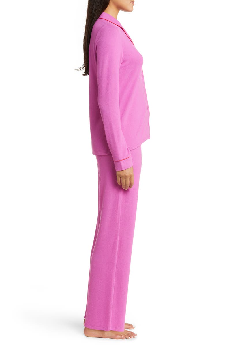 Nordstrom Brushed Hacci Pajamas, Alternate, color, Purple Orchid