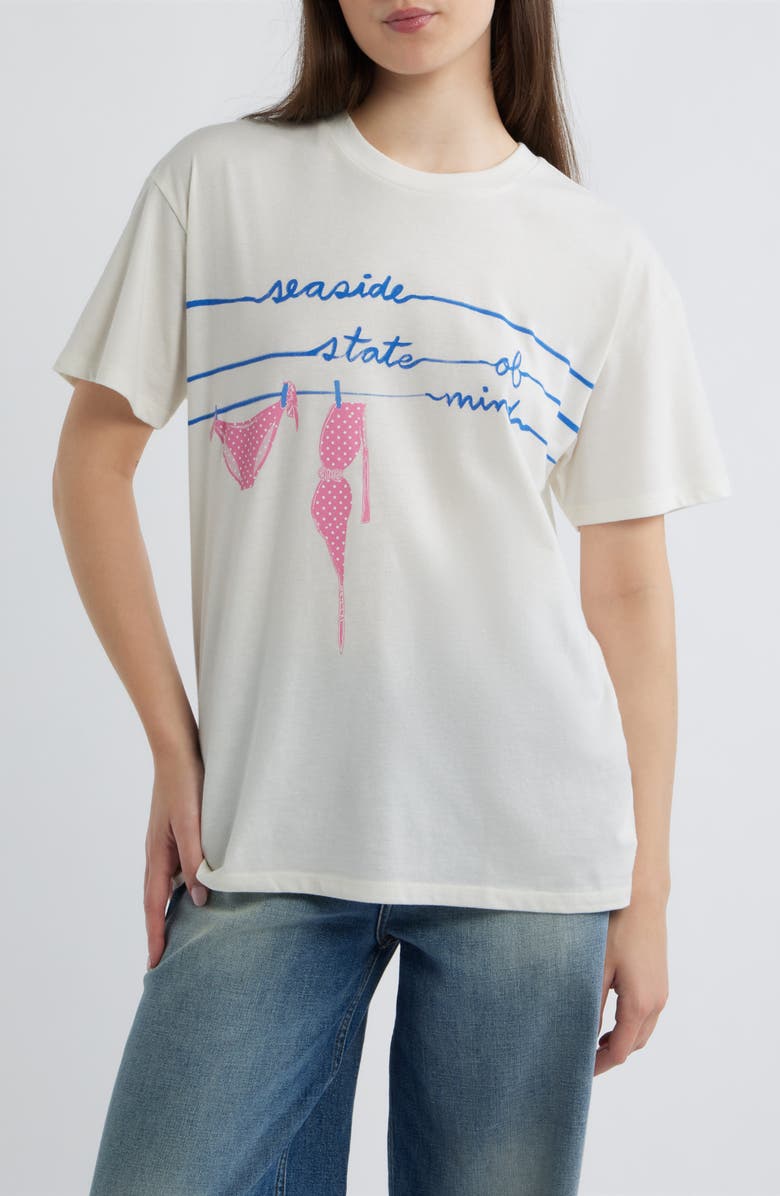 Vinyl Icons Seaside Bikini Graphic T-Shirt, Main, color, Marshmallow