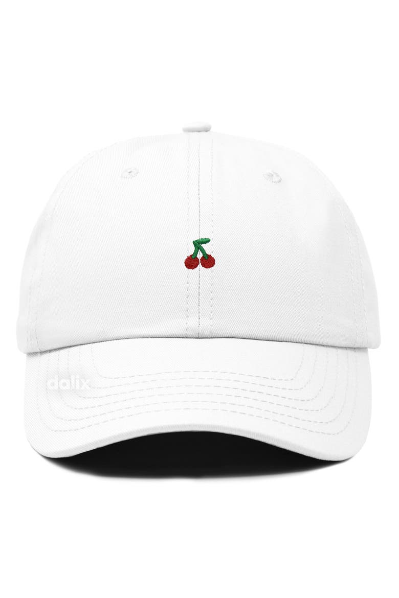 Lil Cherry Dad Cap, Main, color, White